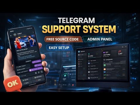 FREE Colour Prediction Game ka SUPPORT SYSTEM 🔥 | Telegram Bot + Admin Panel | | Full Source Code