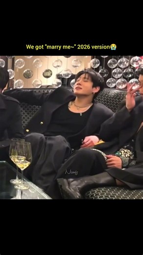 We got "marry me~" 2026 version 😭 #jungkook #namkook #bts