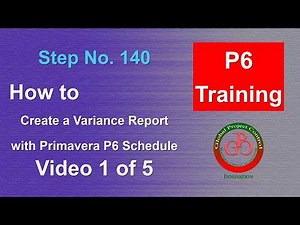 ⭕ How to Create a Variance Report with Primavera P6 Schedule