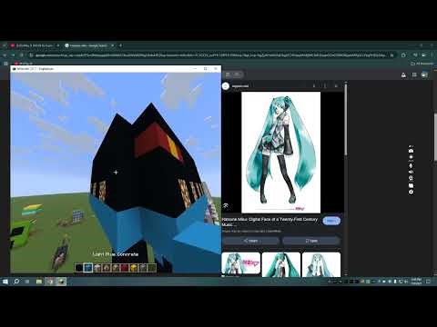 Building A Hatsune Miku Statue In Minecraft JAVA