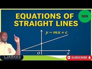 How to Determine the point of Intersection of Linear equations of straight Lines!