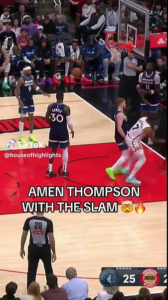 Amen Thompson's Spectacular Dunk Highlights