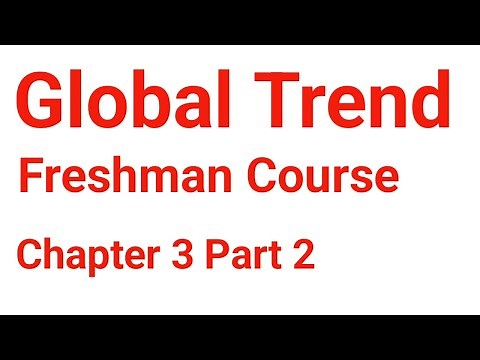 Global Trend Chapter 3 Part 2 /freshman course