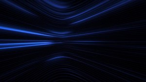 Download Cyberpunk background with glowing blue neon digital data lights moving across the frame. Full HD, looping abstract technology motion background animation. for free