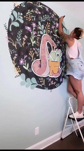 Part: I don’t know of “How long did this take me to paint??” #fyp #foryoupage #muralist