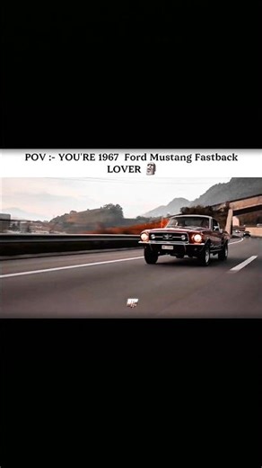 POV: You're lost in the sound of a '67 Fastback. 🎶 | Ford Mustang 1967 edit 💥 | Na adrenalina 🗿💥