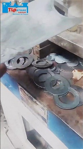 Washer manufacturing on a Power Press Machine by TL Pathak Group#washermanufacturing #metalstamping