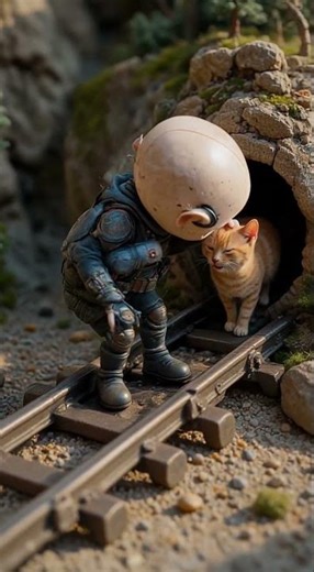 🎥 Alien & Cat Edition 🧵🛤️異星人と猫の物語 🎬🌠#cute #alien #shorts #viral