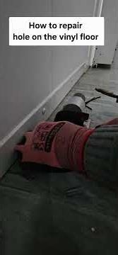 How to repair screw holes in the vinyl flooring with hot welding