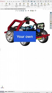 Build your own collision detection robot car with SOLIDWORKS! Explore smart design intent, custom 3D printed parts, and flexible assembly using brass inserts and machine screws. Learn how to integrate Arduino components for a functional, beginner-friendly robotics project. Watch the full video to see how it all comes together! http://go.solidworks.com/kcG | SOLIDWORKS