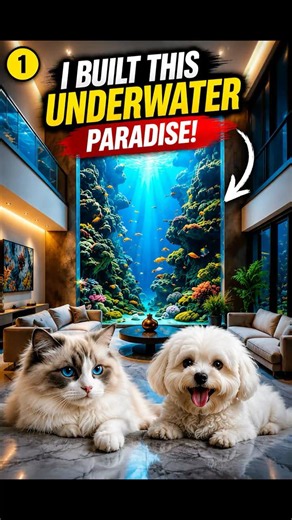 I Built a 2-Story Floor-to-Ceiling Aquarium in My Living Room! #epoxyfloor #buildingprojection #home