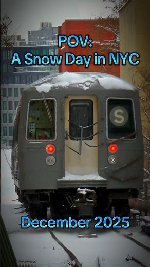 Join me for a Snow Day on the Franklin Shuttle! #train #brooklyn #nyc #nostalgia