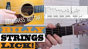 Billy Strings Lick - Intermediate Bluegrass Guitar Lesson with TAB