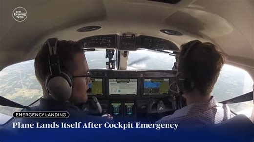 CBS Evening News on Instagram: "A plane landed just outside of Denver without a pilot’s help on Saturday in what appears to be the first real-world use of “Autoland,” a new safety technology. The system radios the tower, declares an emergency and picks the closest airport where it can land."