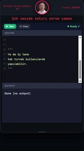 Python'da Çok Satırlı Yorum Nasıl Yazılır? | Python Alıştırmaları #3