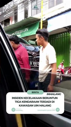Kecel4k@an Beruntun di Depan Kampus UIN Malang