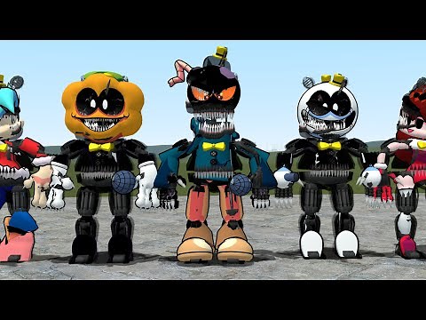 FRIDAY NIGHT FUNKIN' NIGHTMARE ANIMATRONICS!! Garry's Mod [FNF vs FNAF Five Nights At Freddy's]