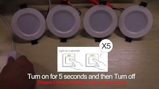 How to restore factory mode of smart downlight