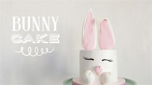 How to create an adorable bunny cake with simple steps