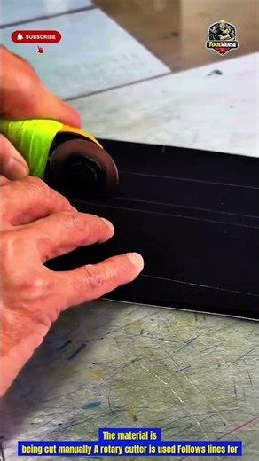 Manual Material Cutting Process Using Rotary Cutter for Precise Shaping #cuttingtools