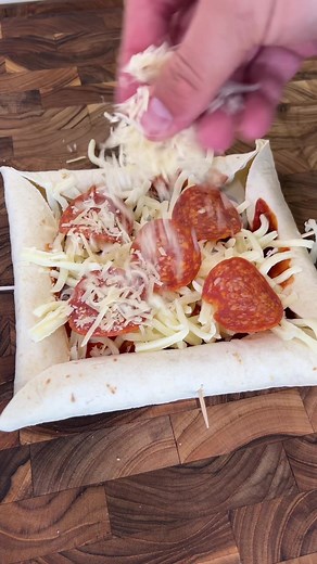 Authentic Italian Stuffed Crust Pizza | Satisfying TikTok Food Video