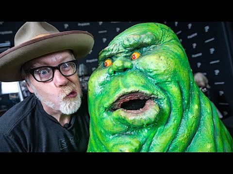 Adam Savage Meets an Original Slimer Puppet From Ghostbusters!