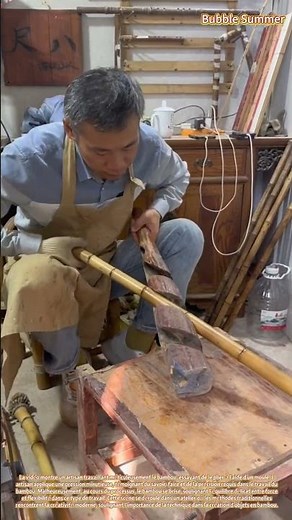 Le travail de l'artisan : façonner le bambou avec précision