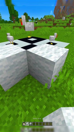 This Chicken Illusion Broke My Brain #minecraft #shorts