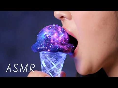 ASMR Eating Cosmic Restaurant | Planets, Galaxy Food & Surreal Space Sounds Compilation