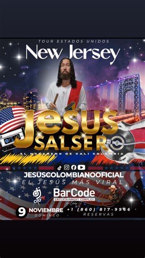JESUS SALSERO in Elizabeth - Tickets 2025-11-09 | BarCode Entertainment Complex
