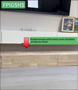 FPIGSHS Solid Wood Floating TV Stand Wall Mount, Entertainment Center TV Storage Shelf for Living Room, Wall Mounted TV Cabinet Media Console Unit with 2 Drawers, 47.2 * 9.44 * 7in, Easy to Clean