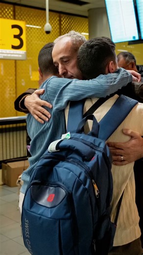 Back in each other’s arms after three years. Sending all our love to this sweet family. 💙