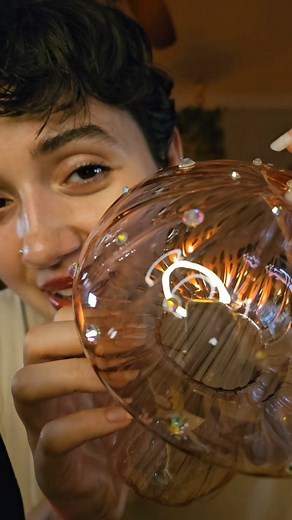 Jocie on Instagram: "Trapping you in a crystal mushroom 🍄✨️ wdyt of this new trigger? I'll be doing lots more unique/tingly mouth sounds triggers in tn's new video - including coconut rain, treasure hunt, invisible hair clips, spit painting, bedazzled toilet roll and more! It'll be out late, hopefully in time for all you lovelies who need sleep fast 😴 #asmr #asmrmouthsounds #asmrtapping"