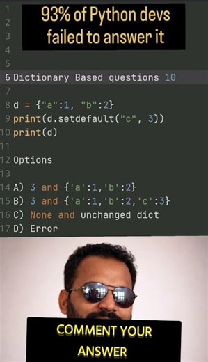 python interview questions for freshers #learnwithaky #python #pythondictionary #pythonchallenge