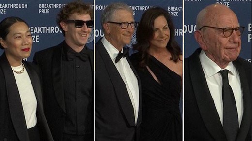 Zuckerberg, Bill Gates & Rupert Murdoch attend Prize awards