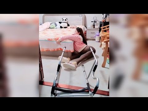 Paraplegic Woman Trying Her Best to Stand Up With Weak Legs | Polio Lady | Wheelchair Life