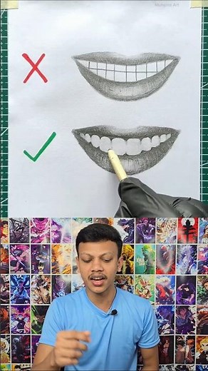How to Draw Teeth 🦷✏️