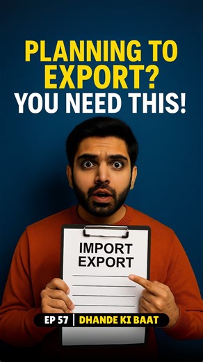 Harsh Solanki on Instagram: "Ep 57 – Want to start Import Export? Start here 🌍📦 If you want to import or export anything internationally — there are 4 must-have documents you cannot skip. Without these, your goods might get stuck at customs — and your business could stop before it starts. This episode breaks it down clearly: ✅ Import Export Code (IEC) ✅ Current Account for forex transactions ✅ AD Code registration ✅ GST Registration No jargon. No confusion. Just pure business clarity. If you’v