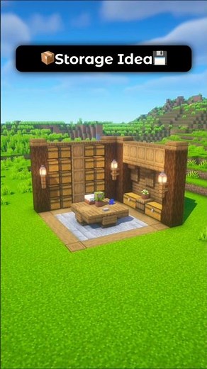 Simple Aesthetic Storage Room Design Idea In Minecraft! 💾✨