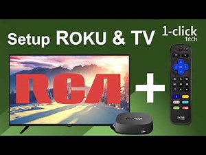 RCA TV & Roku box: control with 1-clicktech remote