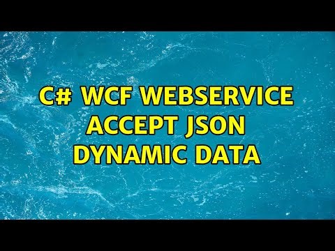 c# wcf webservice accept json dynamic data