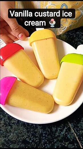 Home Made Vanila Custard Ice Cream🍨 #custardicecreamrecipe #easyicecream #icecreamrecipe