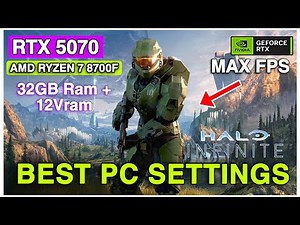 RTX 5070 | Ryzen 7 8700F | Halo Infinite Benchmark – High Settings Performance!