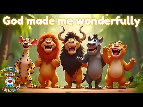 🎵 God Made Me Wonderfully | Psalm 139:14 | Christian Song for Kids | Lighthouse Kids Family
