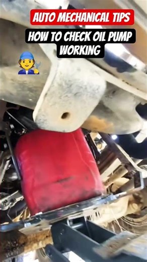 how to check oil pump working properly #automobile #machinist #aircompressor #mechanic
