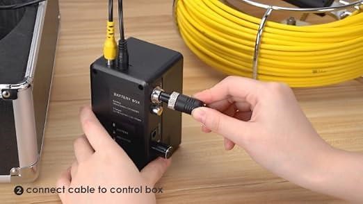 how to use the pipe inspection camera