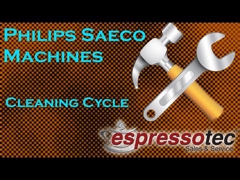 Philips Saeco Espresso Machine Cleaning Tablet Cycle