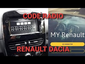 Récupérer code authentification Medianav Renault Dacia méthode 3 application My Renault