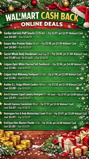 SUPER WALMART CASH BACK DEALS! Go to customer service to receive the Walmart cash back🤑 #couponing