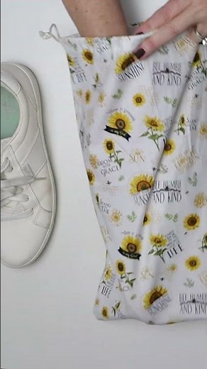 DIY Travel Shoe Bag - Easy Sewing Project